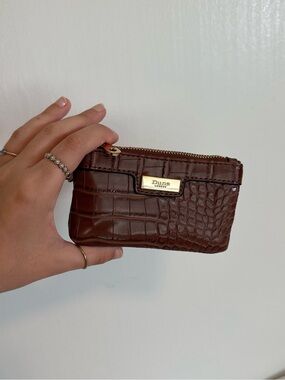 Dune London Croc Embossed Mini Wallet